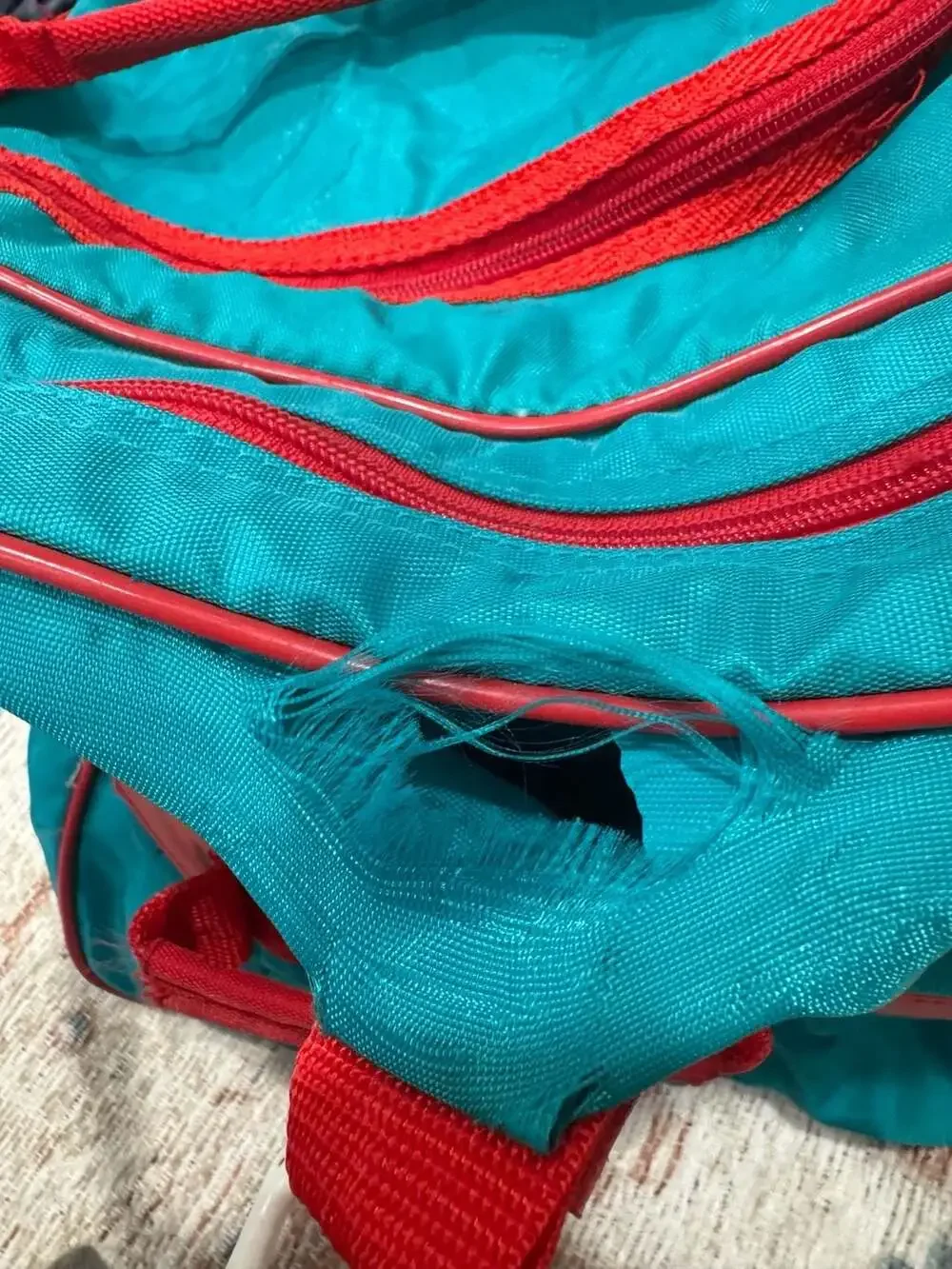 Vintage Molson Dry Special Dry Duffel Bag Teal Red Retro Gym Travel Weekender